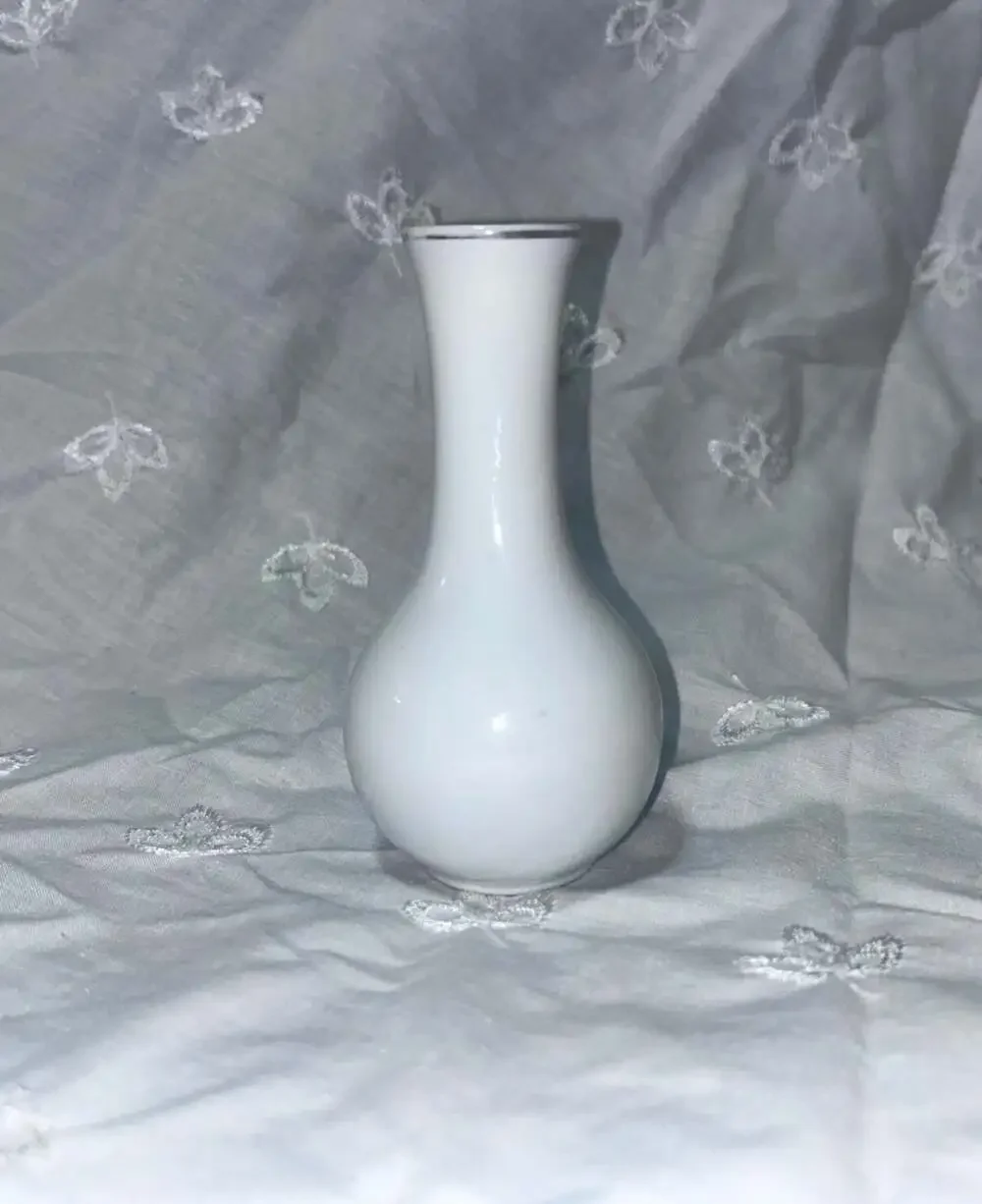 Vintage Japanese Porcelain Miniature Bud Vase 3 Hand-Painted Floral Designs